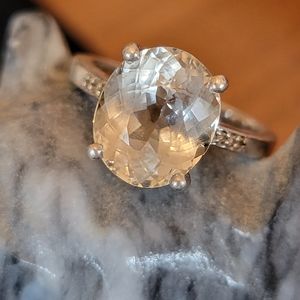 Morganite in Silver Size 8